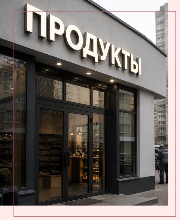 Объемные буквы для магазина в Нягани по цене от 4584 р. | Аванза-Нга