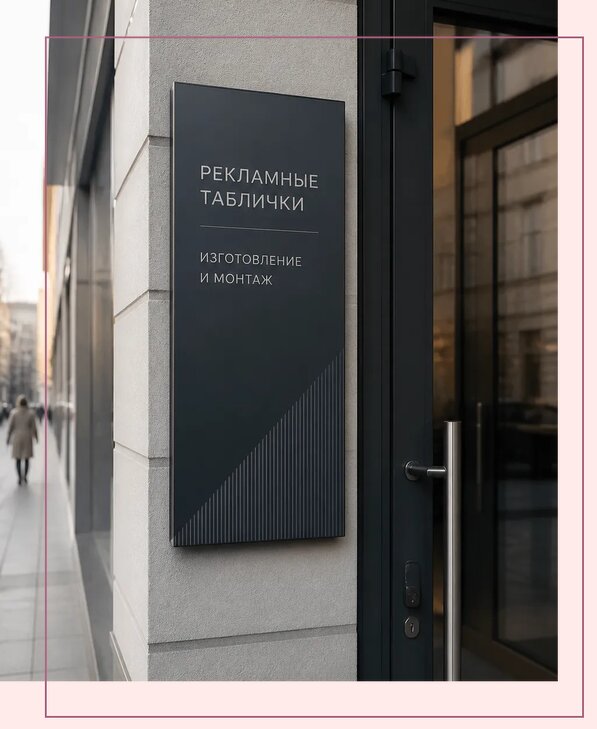 Рекламные таблички в Нягани по цене от 4584 р. | Аванза-Нга