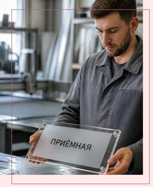 Таблички из оргстекла на заказ в Нягани от 3973 р. | Аванза-Нга